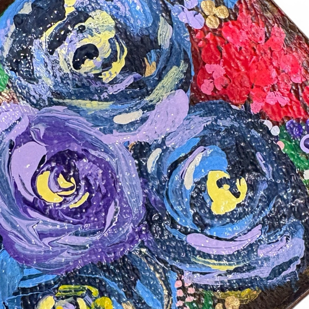 ❌ SOLD Hand-Painted Louis Vuitton Wallet - Picture 2 of 3